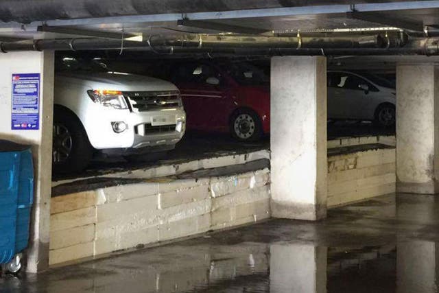 Vehicles damaged in the flooding after insulation became swollen after taking on water