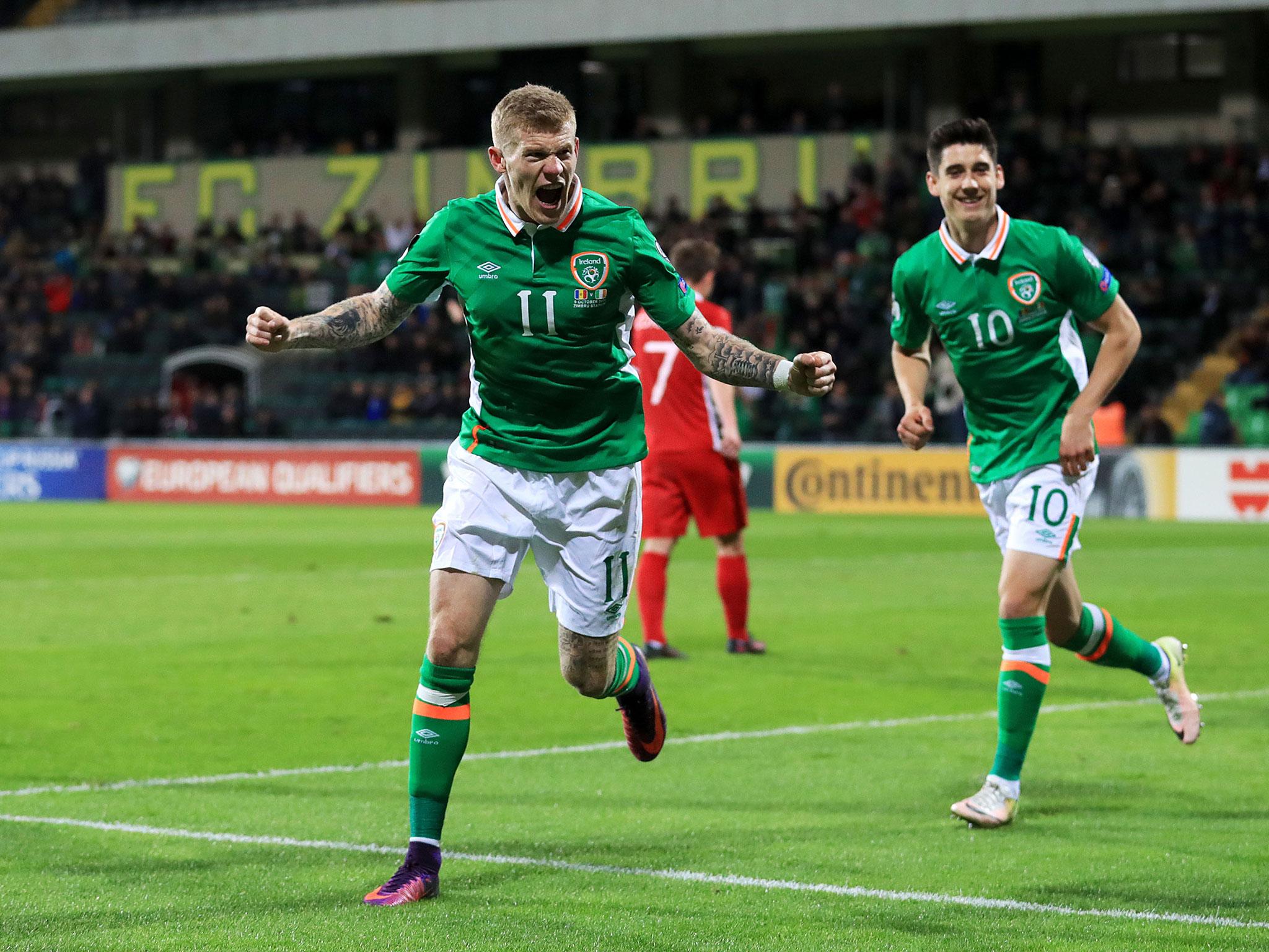 James McClean scored twice after missing several chances earlier in the match