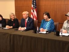 Presidential debate: Donald Trump holds pre-debate press conference with Bill Clinton sexual abuse accusers