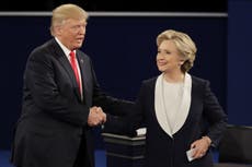 Second presidential debate: Donald Trump and Hillary Clinton admit what they respect about each other