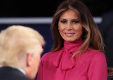 Read more

Melania Trump 'didn't intentionally wear pussy-bow top'