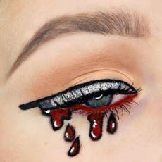 Knifeliner: The gory new make-up trend for your Halloween eyes only