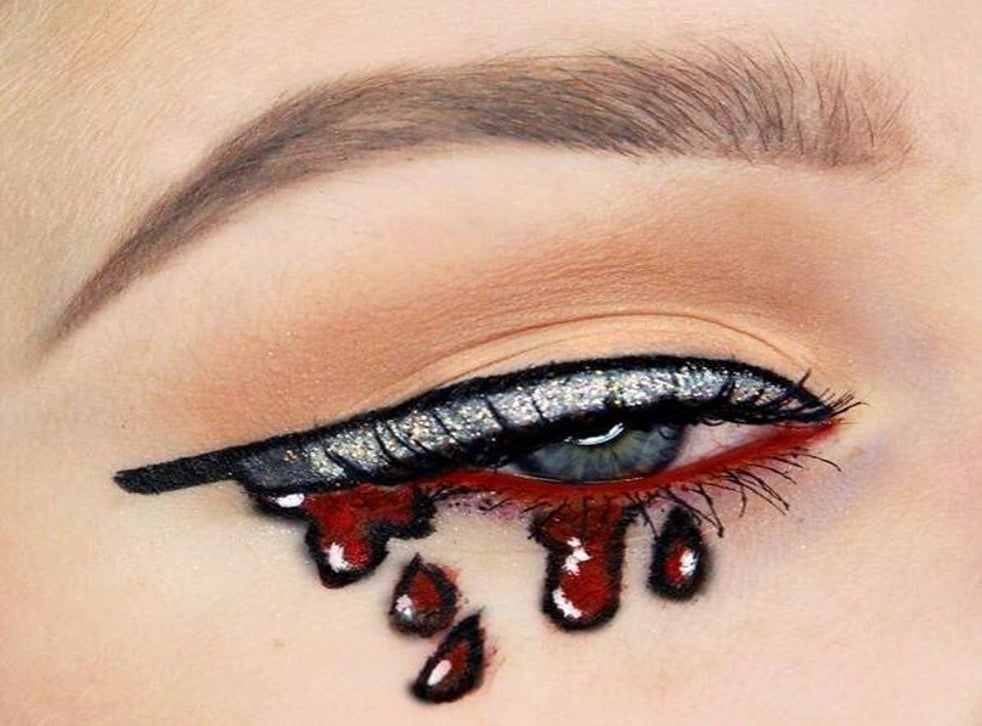 Knifeliner The Gory New Make Up Trend For Your Halloween Eyes Only The Independent The Independent
