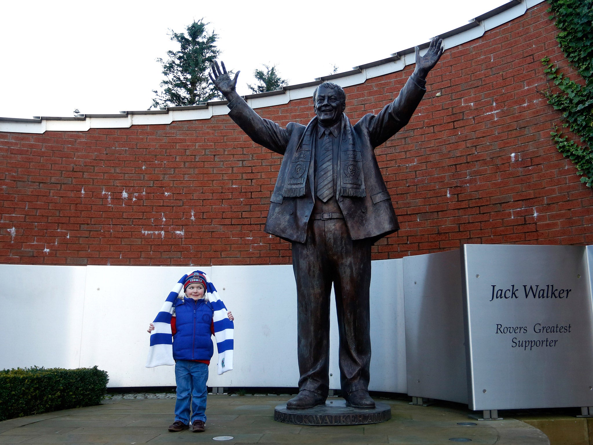 Walker is remembered outside of Blackburn's Ewood Park, one of the most impressive stadiums back in the nineties
