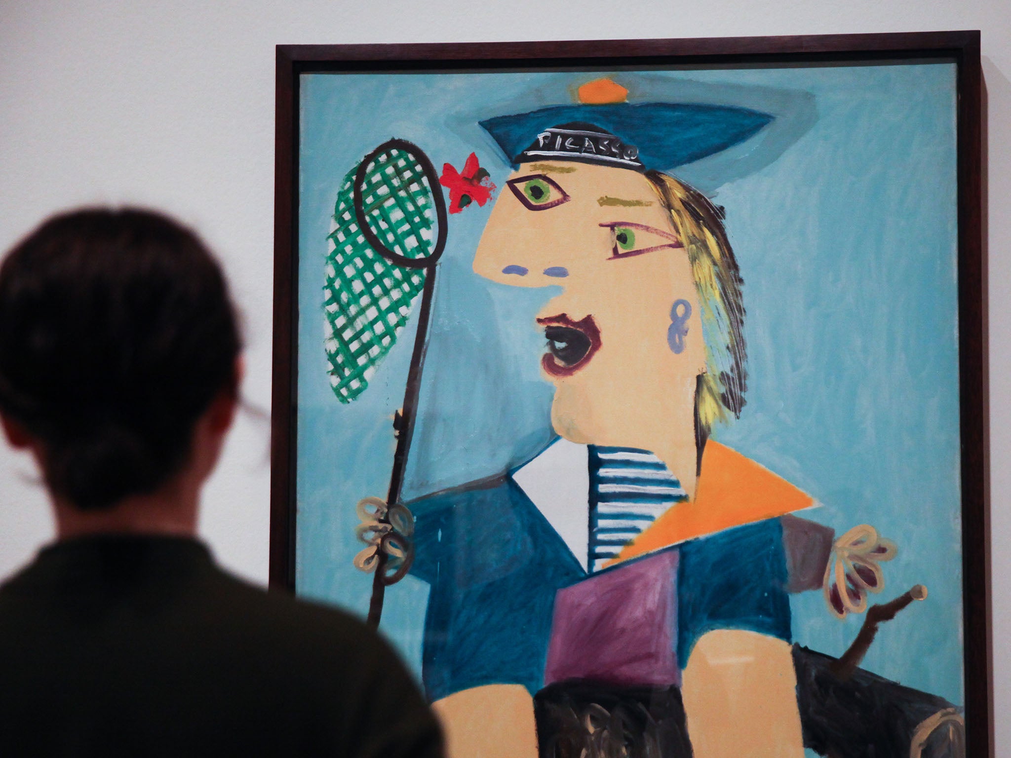 In ‘Maya in the Sailor Suit’, Picasso portrays his young daughter wearing the same Breton striped shirt he made famous