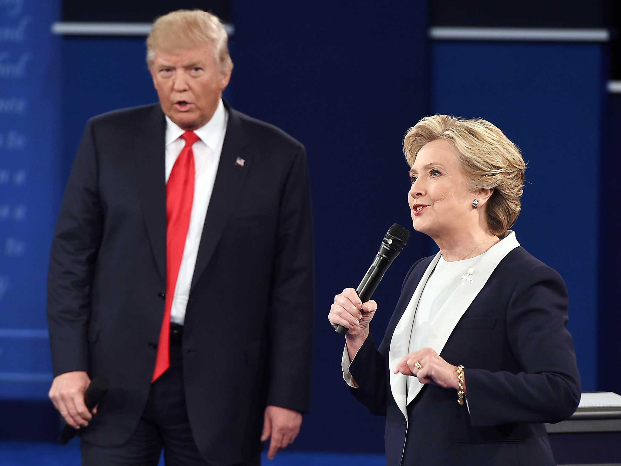 What Hillary Clinton said on Whether or not Mr Trump supported the war on Iraq;

Ms Clinton said she had insisted for the "10th or 12th time" that Mr Trump had supported the invasion of Iraq in 2004, and the myth of his opposition had been “debunked”.

"It’s not debunked," he said. "It’s not debunked."