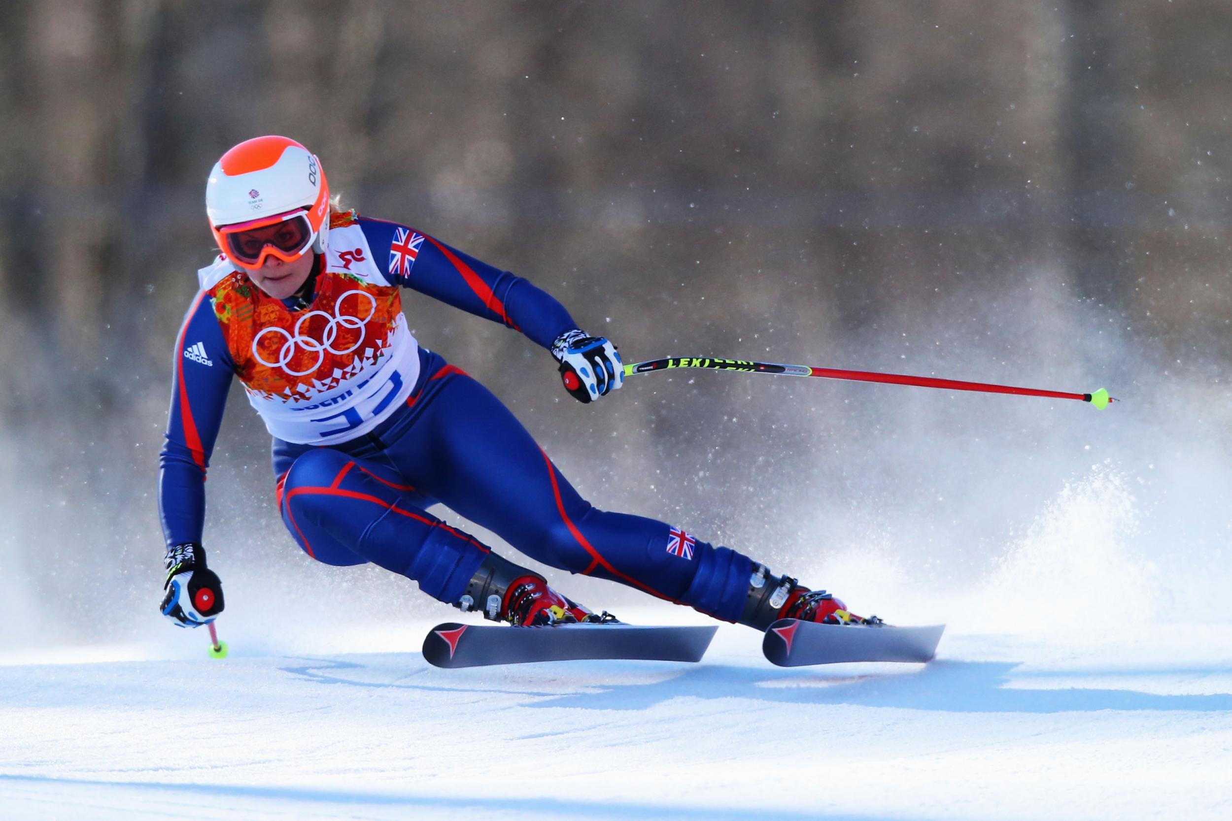 Chemmy Alcott in action at the 2014 Winter Olympics in Sochi (Getty)