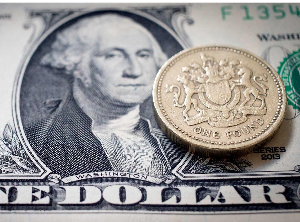 The pound fell back below the $1.22 mark on Monday morning
