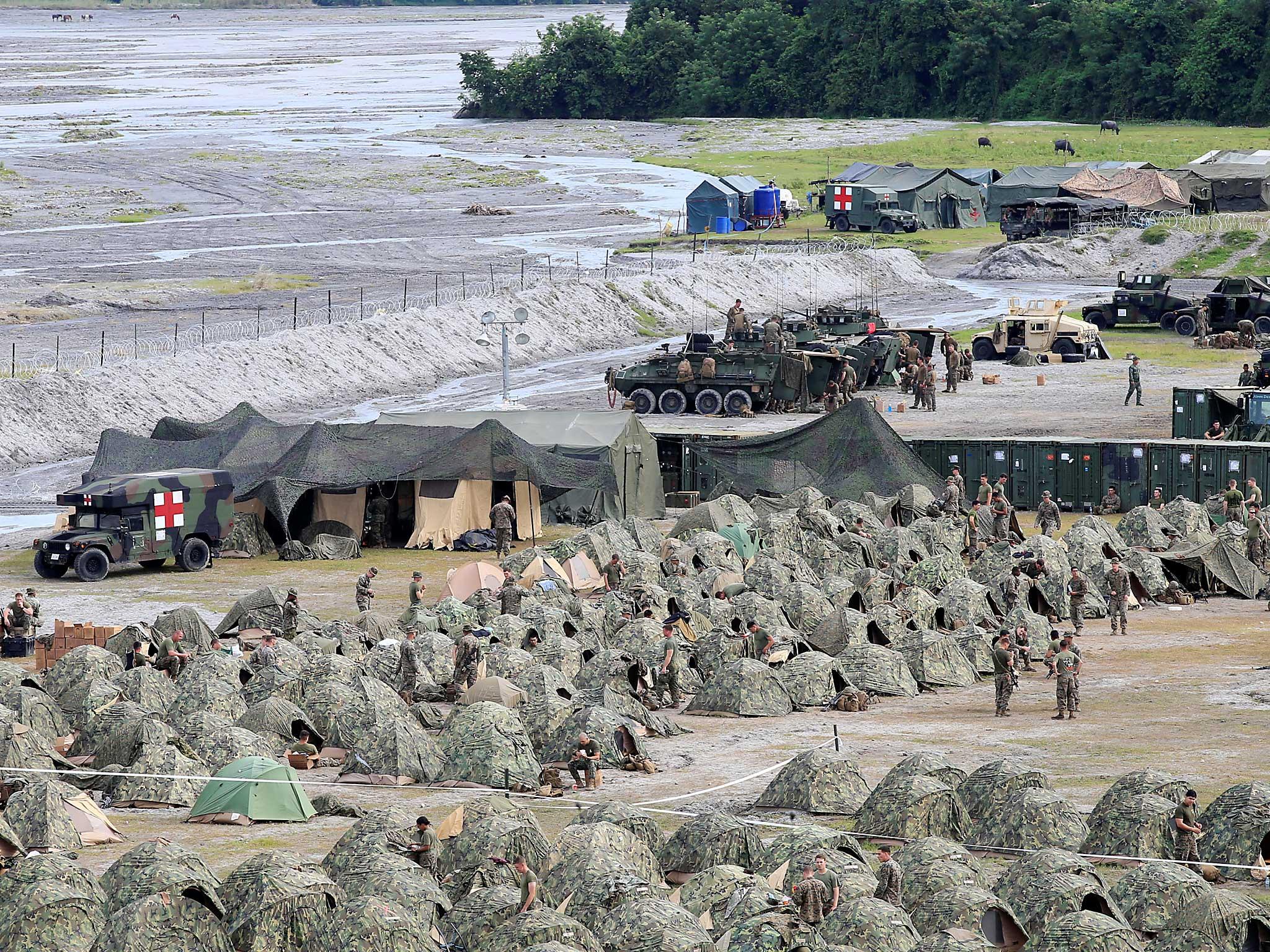 US military forces prepare for the annual Philippines-US live fire amphibious landing exercise north of Manila, Philippines