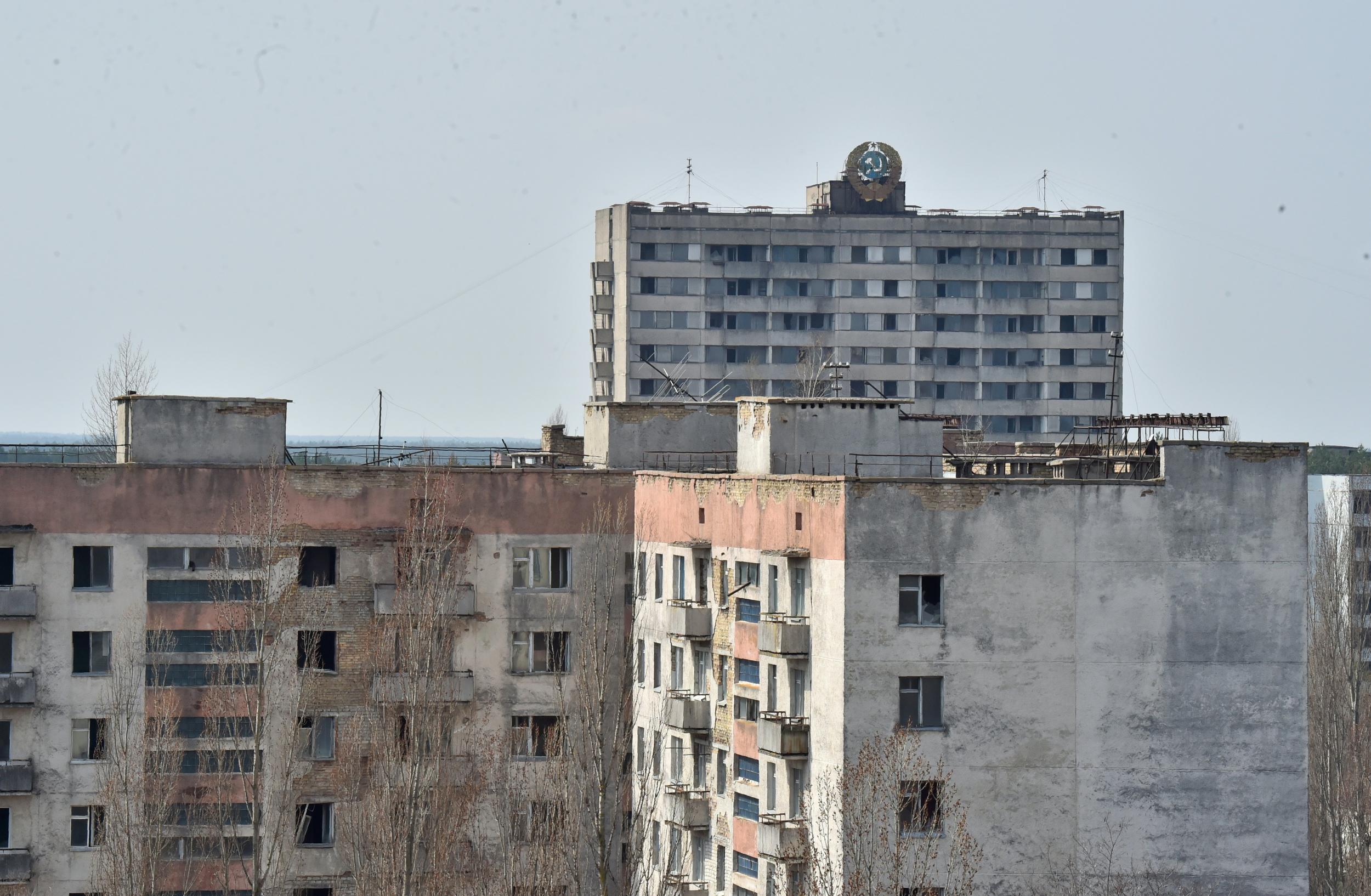 The "ghost city" of Prypyat, where the Chernobyl power plant's workers lived