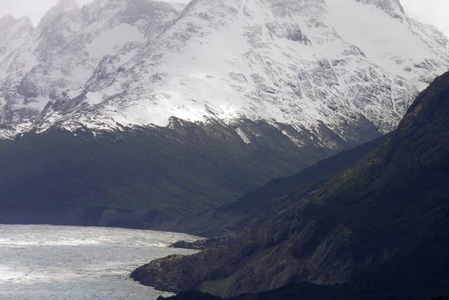 The Lago Grey glacier in Patagonia, Chile