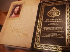 Egyptian teacher teaches both Quran and Bible to children