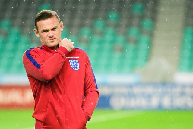 Rooney will not start the qualifier at Ljubljana's Stozice Stadium