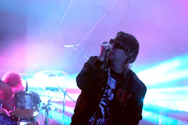 Julian Casablancas of The Strokes performs onstage at Samsung Galaxy Life Fest at SXSW 2016 on March 11, 2016 in Austin, Texas.