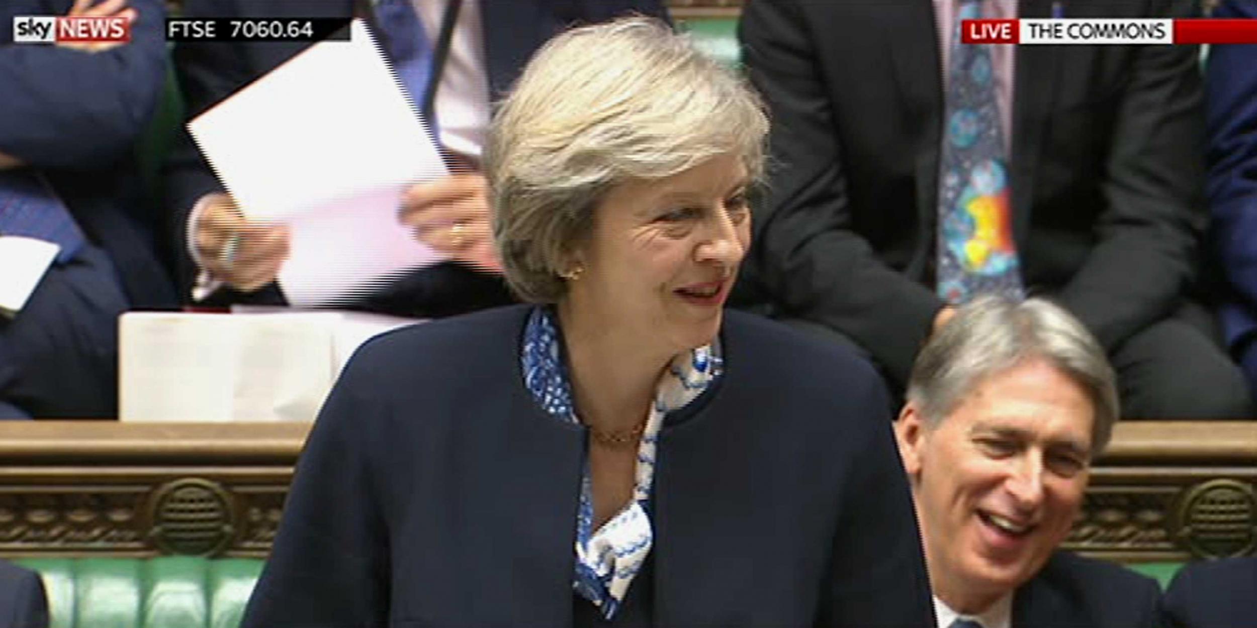 Theresa May won her exchange with Jeremy Corbyn at PMQs