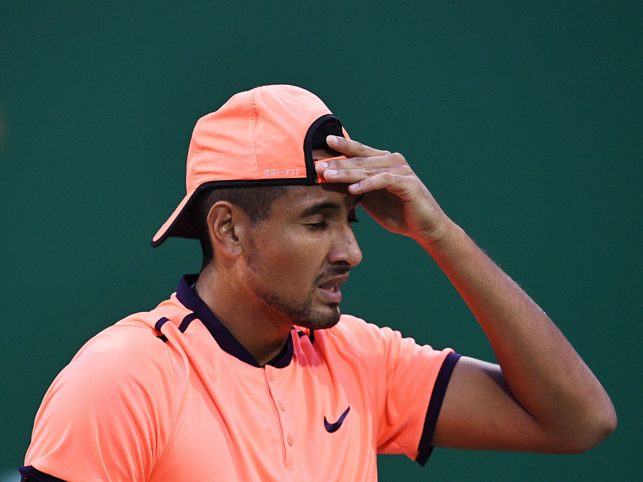 Nick Kyrgios caused controversy after appearing in an anti-Donald Trump T-shirt