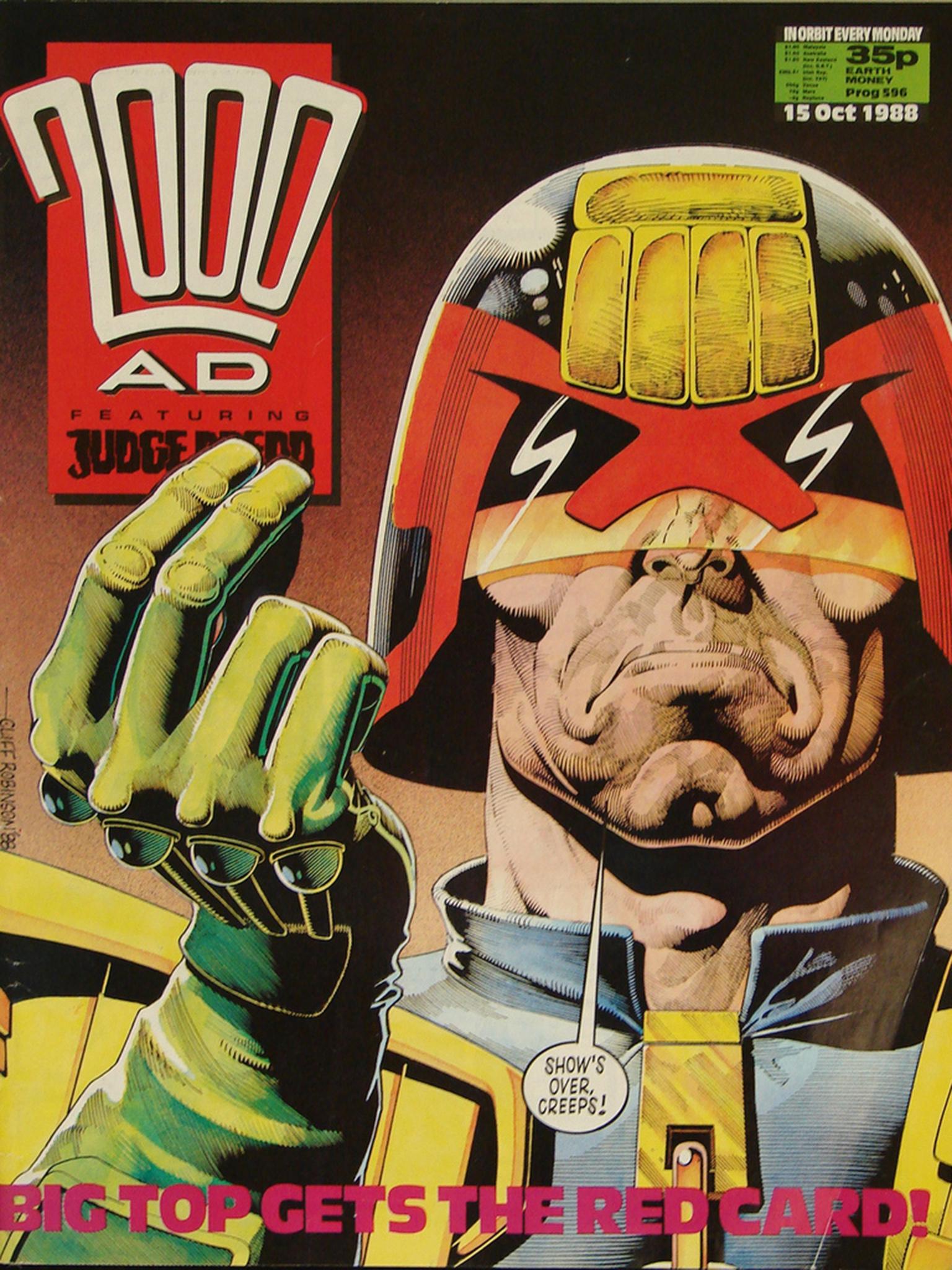 The imposing Judge Dredd made the transfer to the big screen on two occasions (2000 AD)