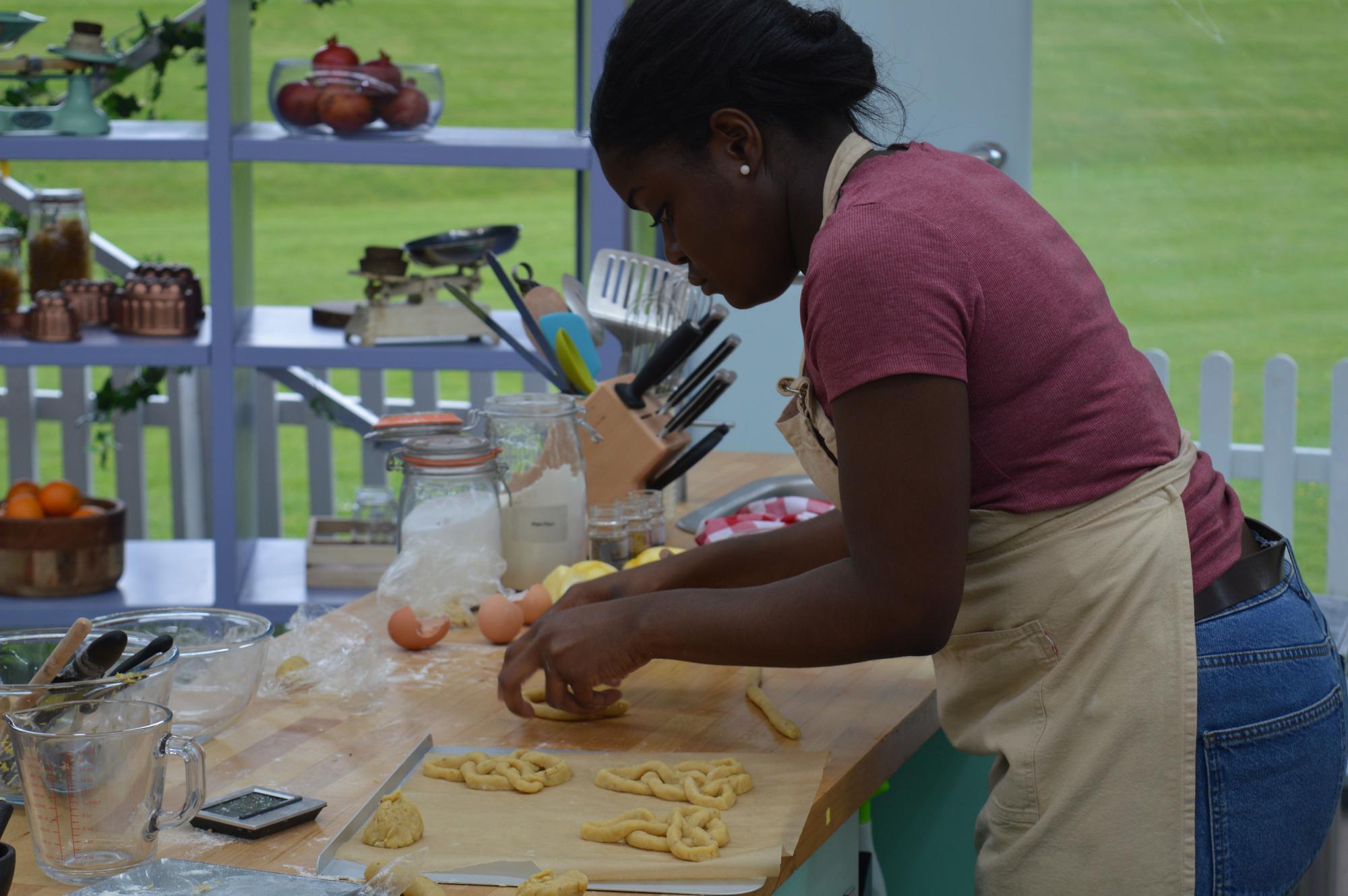 Benjamina attempts to make jumbles in the technical challenge