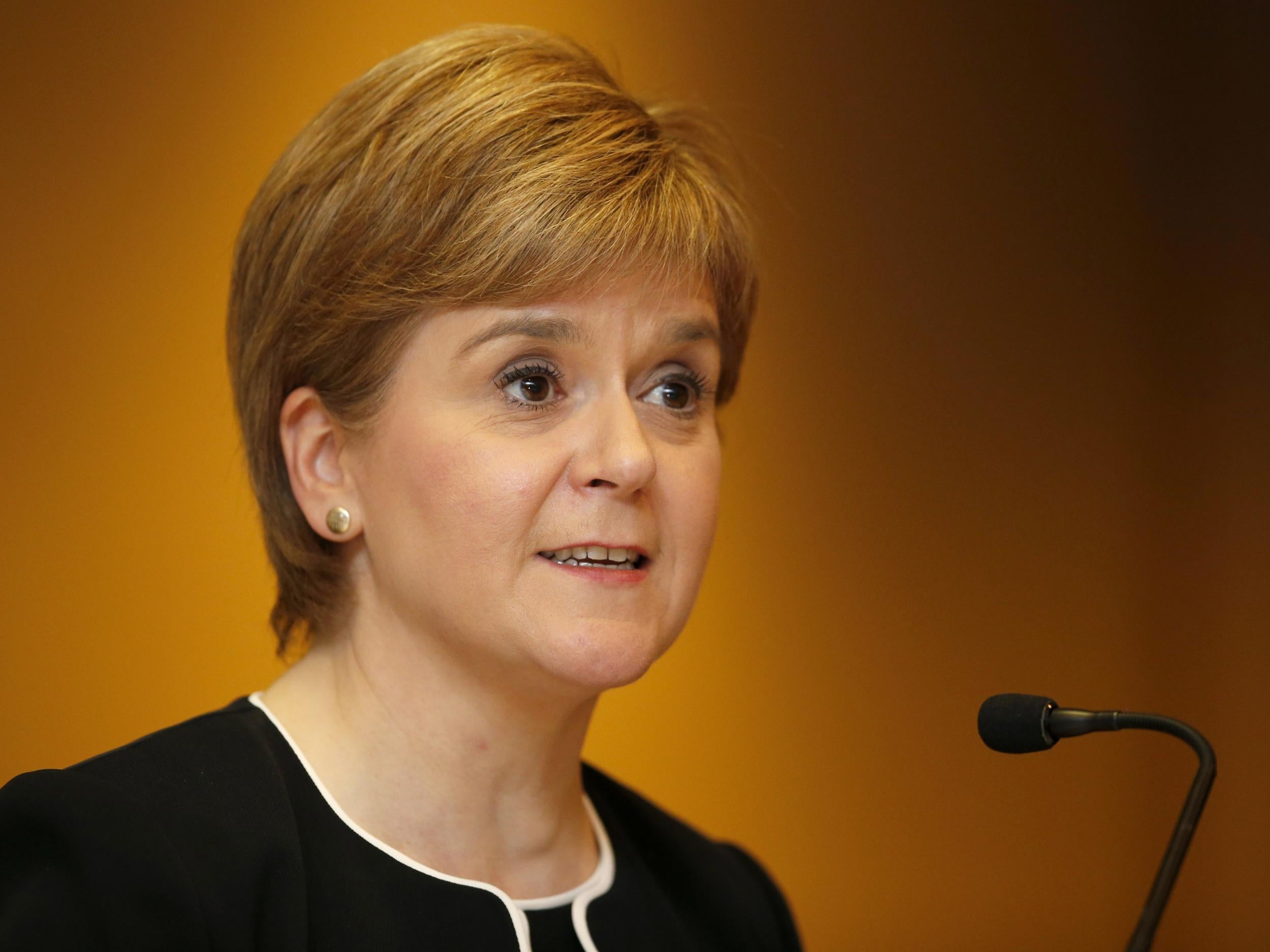 Speaking at First Minister's Questions, Sturgeon said: 'The Autumn Statement starkly set out the cost of Brexit to the UK economy and public finances'
