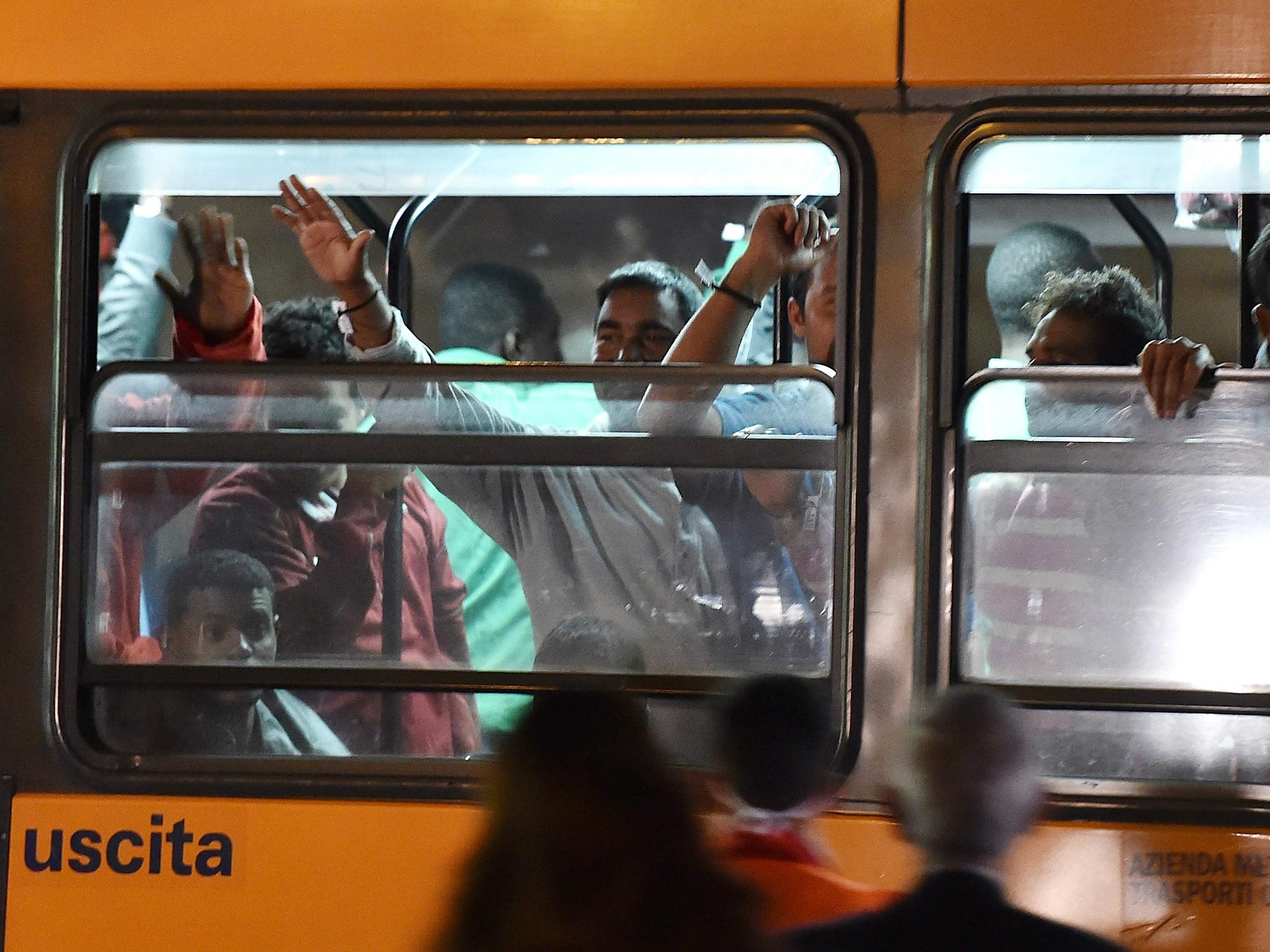 The town of Calizzano has advised school children to ride separate buses to refugees