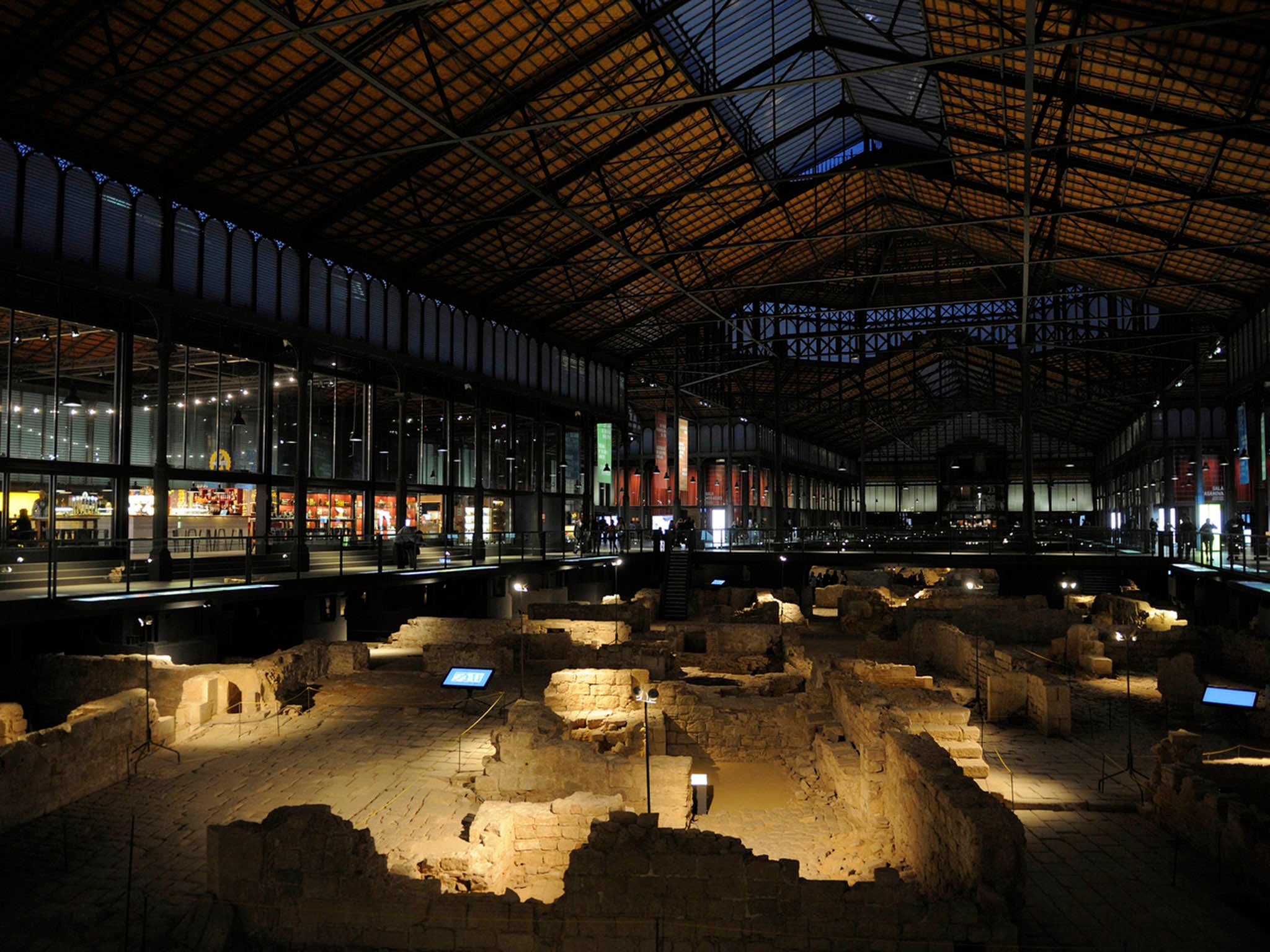 Inside El Born: ruins of old Barcelona