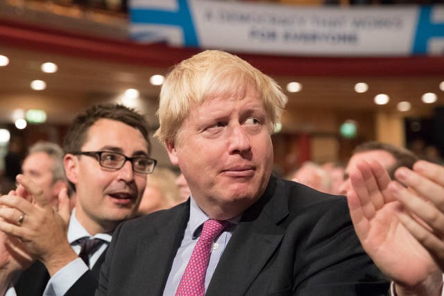Foreign Secretary Boris Johnson said he would “like to see demonstrations” outside the embassy