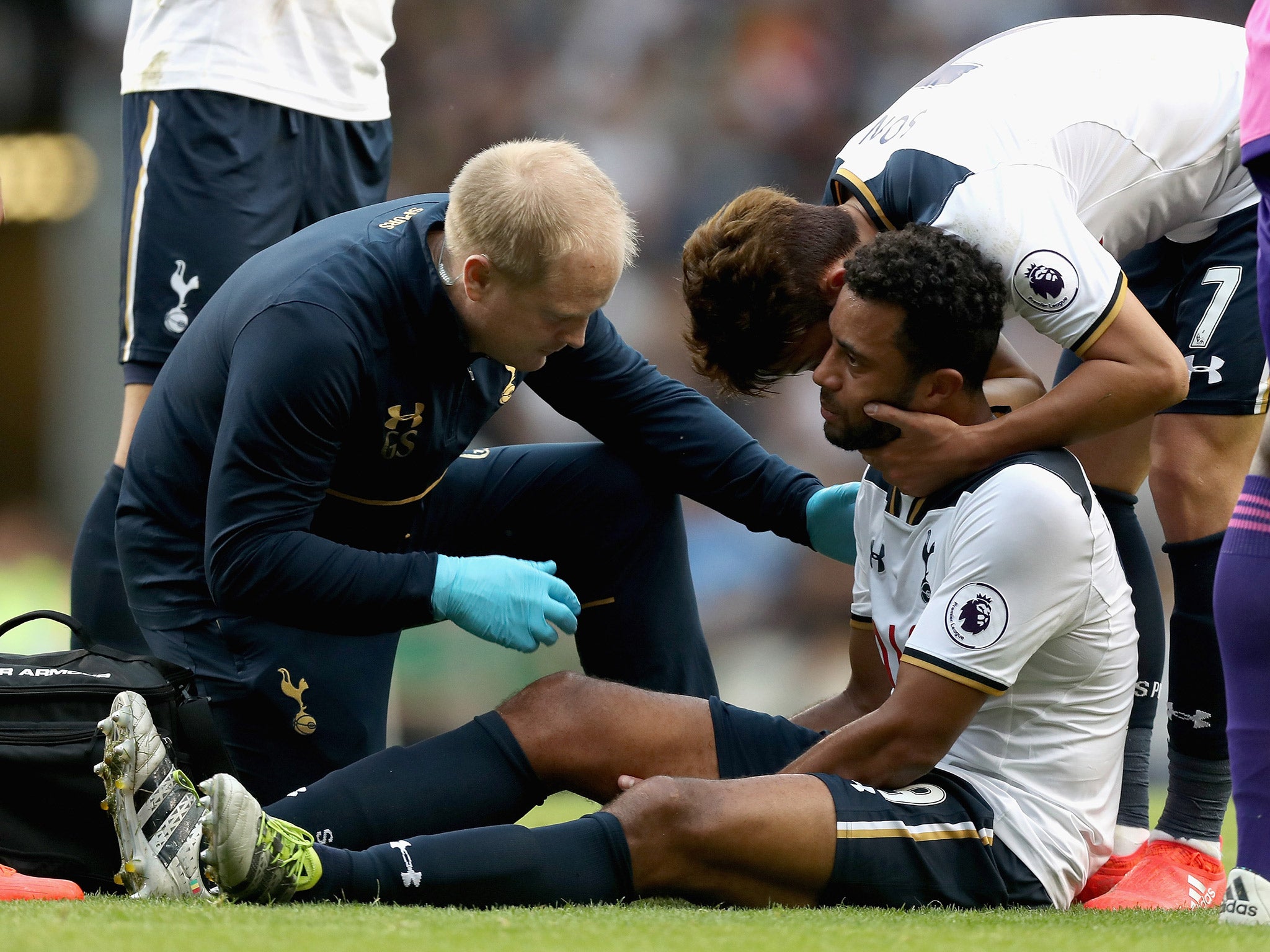 Mousa Dembele has suffered an injury setback for Tottenham