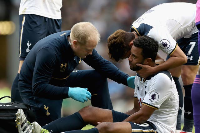 Mousa Dembele has suffered an injury setback for Tottenham