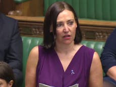 MP Vicky Foxcroft gives emotional speech on losing baby, telling MPs: 'I never wanted to let her go'