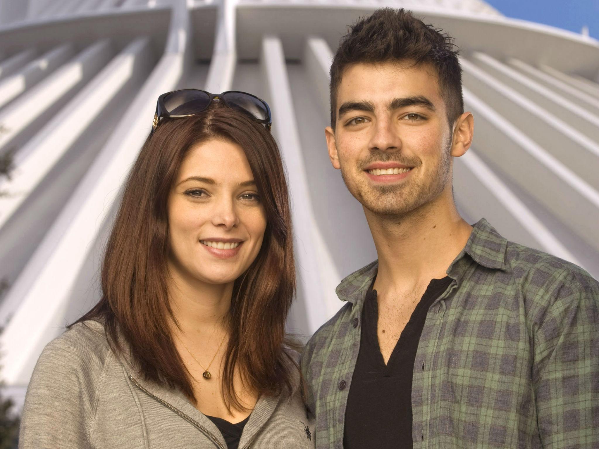 Nick Jonas with his then girlfriend Ashley Greene in 2010