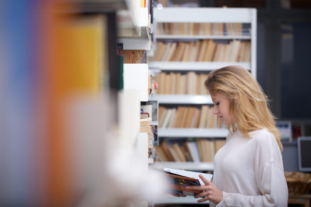 Borrow libraries. The book which/that Borrowed from the Library was about a girl.