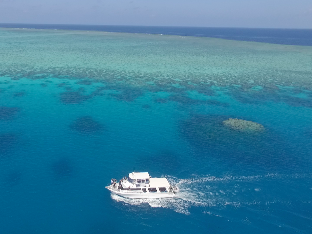 Aerial view of the Great Barrier Reef