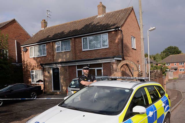 The scene in Colchester where a baby boy was killed and a second child injured in a dog attack