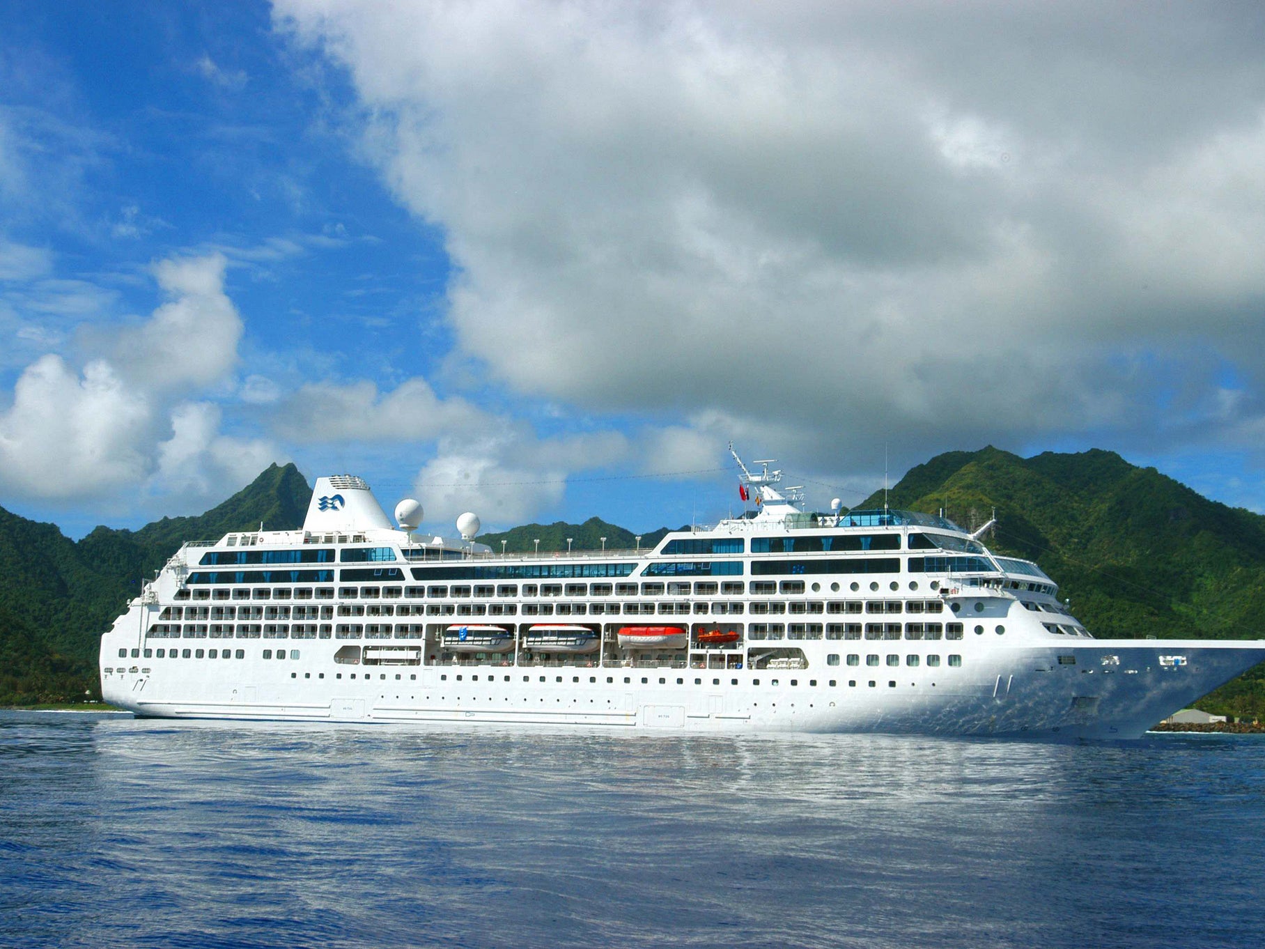 The Pacific Princess during an earlier cruise