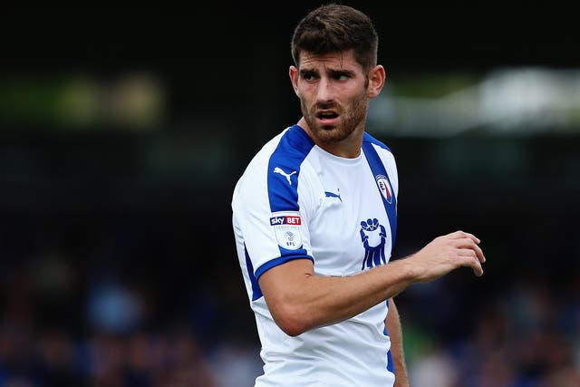 Ched Evans currently plays for Chesterfield, who were 'naturally delighted' that the striker was cleared of rape