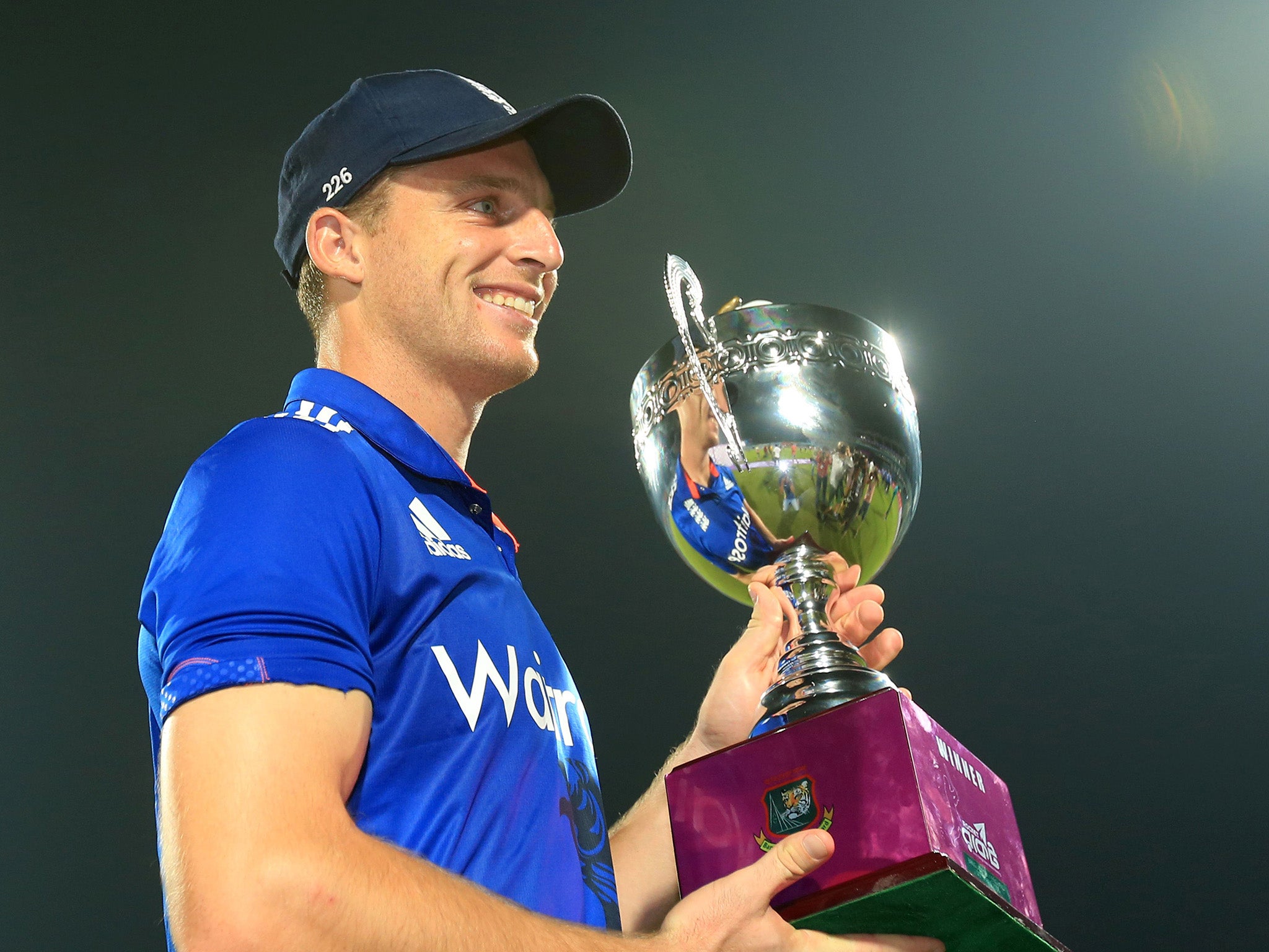 Buttler celebrates the ODI series victory over Bangladesh
