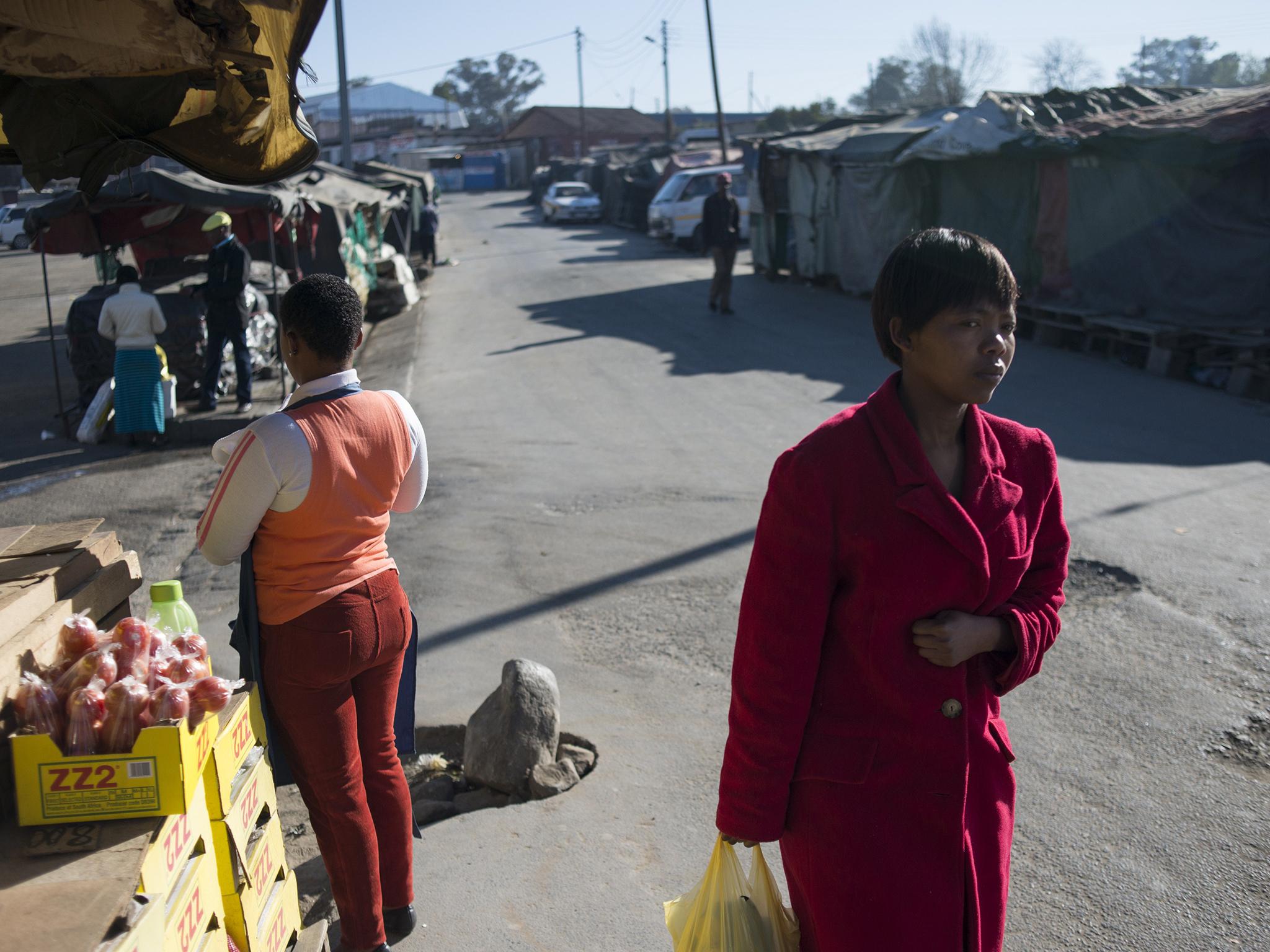 A marketplace in Maseru, Lesotho