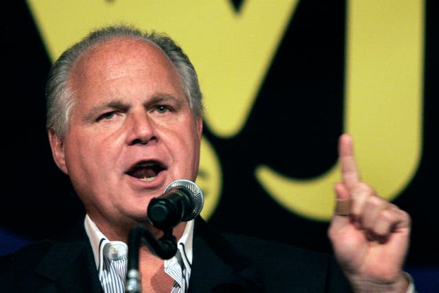 <p>Rush Limbaugh courted controversy throughout his highly successful talk radio career</p>