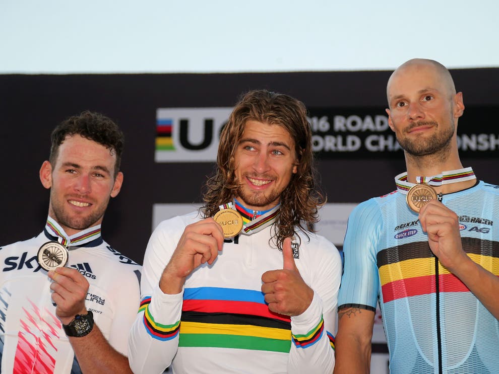 road world championships mark cavendish beaten     peter