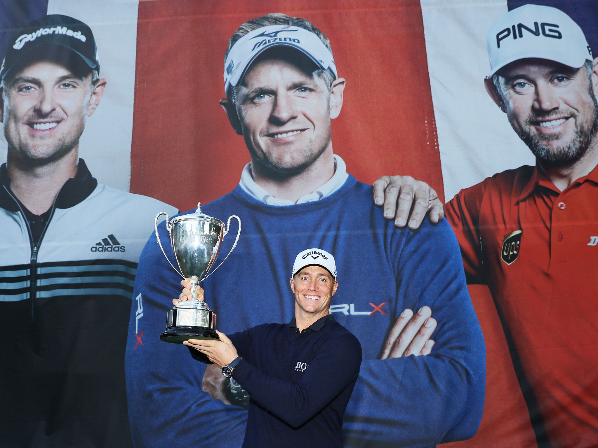 Noren shows off his British Masters trophy
