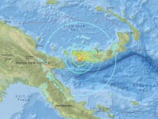 6.9 magnitude strikes off Papua New Guinea