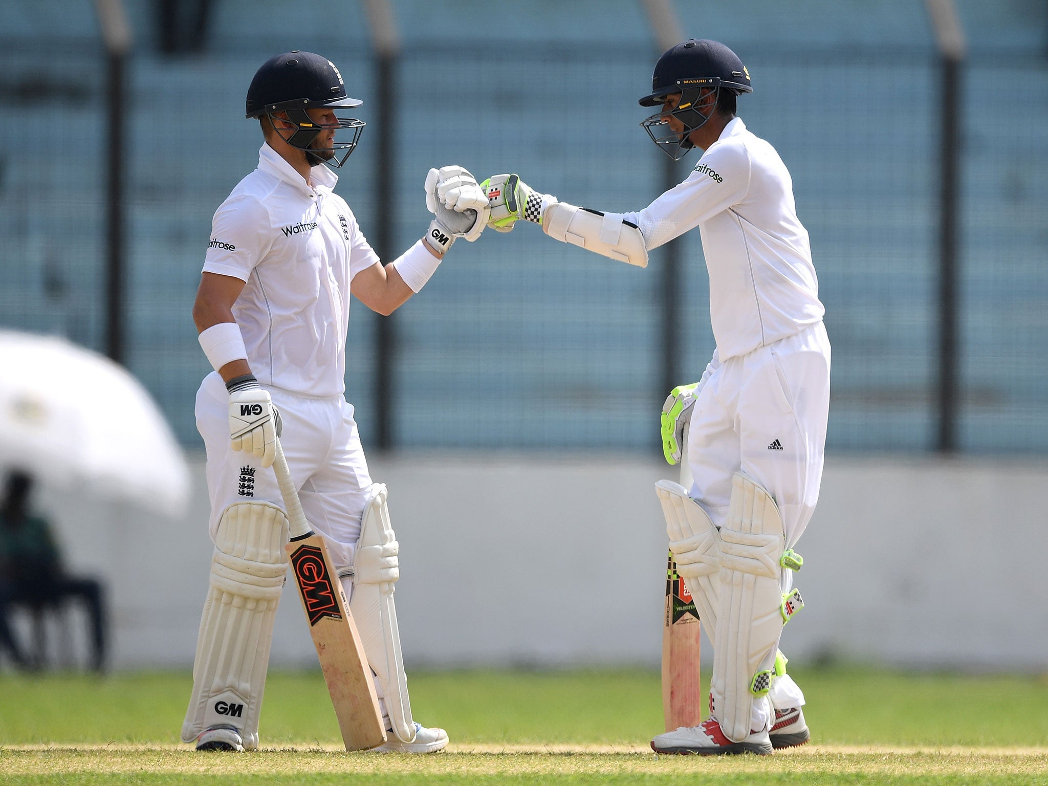 Ben Duckett (left) and Haseeb Hameed enjoyed a fruitful partnership in England's second warm-up match