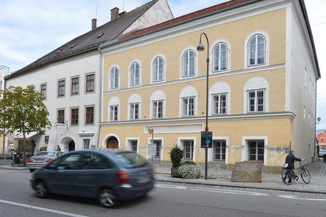 Adolf Hitler's birth house in Braunau am Inn, Austria