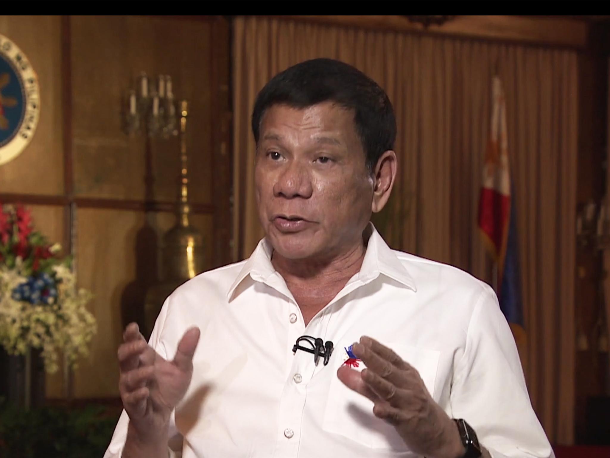 President Duterte told Al Jazeera civilian deaths in his war on drugs are inevitable.