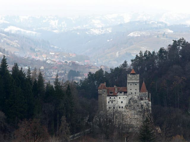 Bran Castle, famous as 'Dracula's Castle', stands among Transylvanian mountains