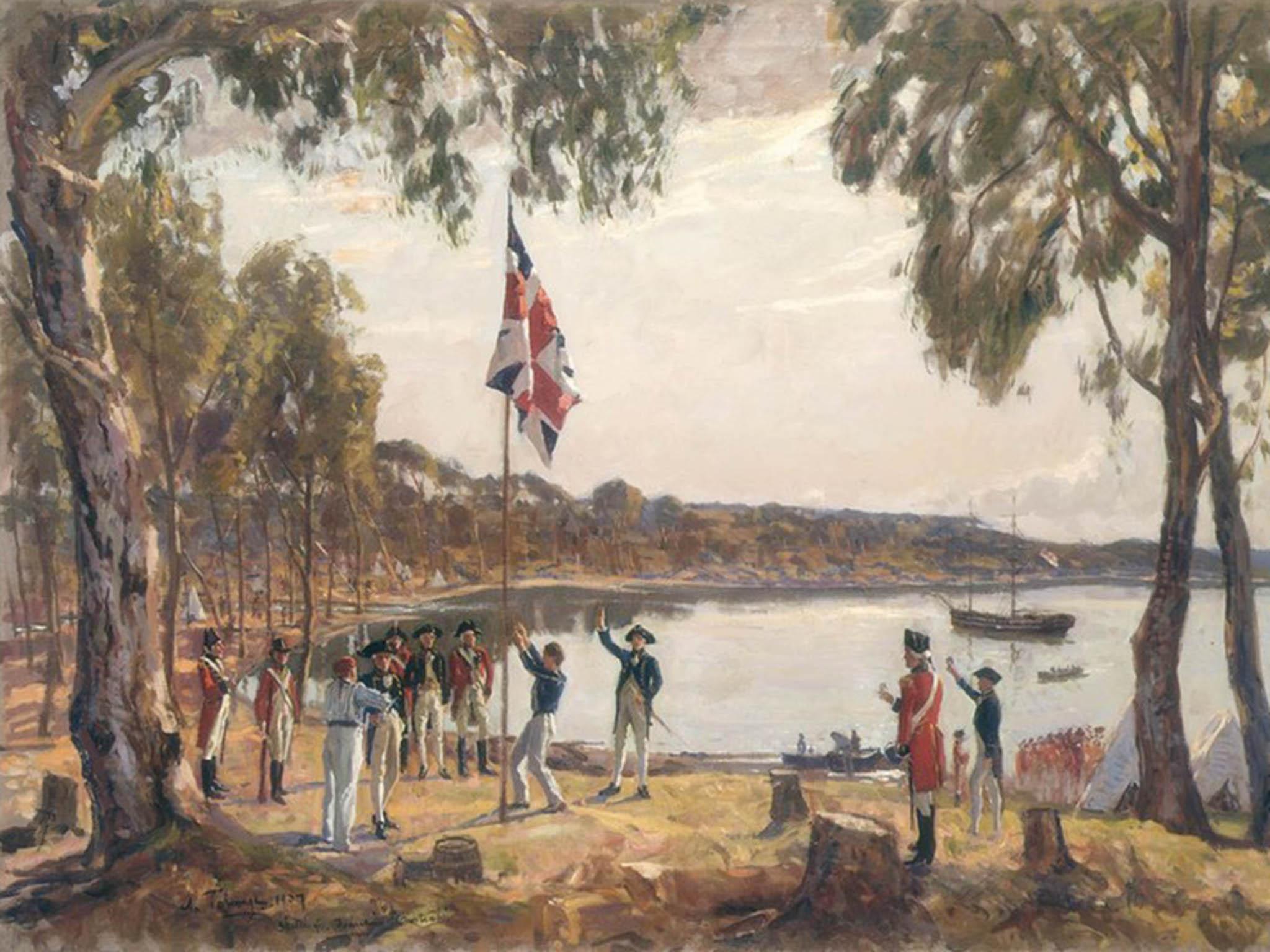 Captain Arthur Phillip claims New South Wales for the British Crown