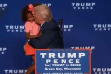 Read more

Donald Trump tried to kiss a little girl at a rally and it went badly