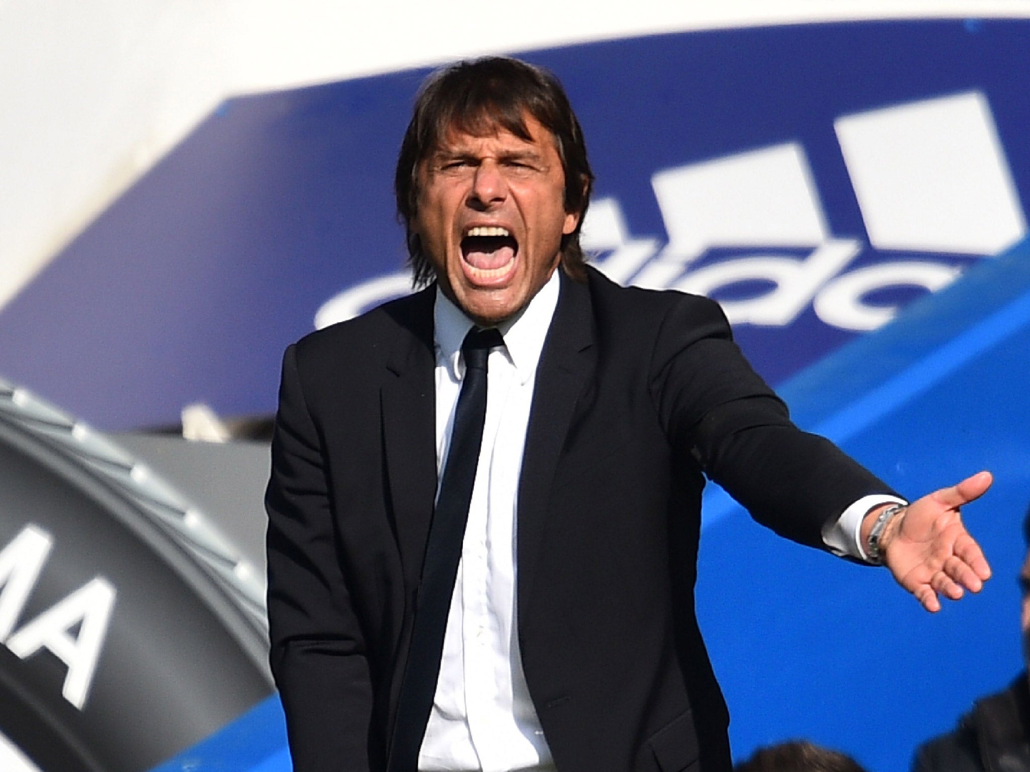 Conte has repeatedly shouted at his players during matches this season