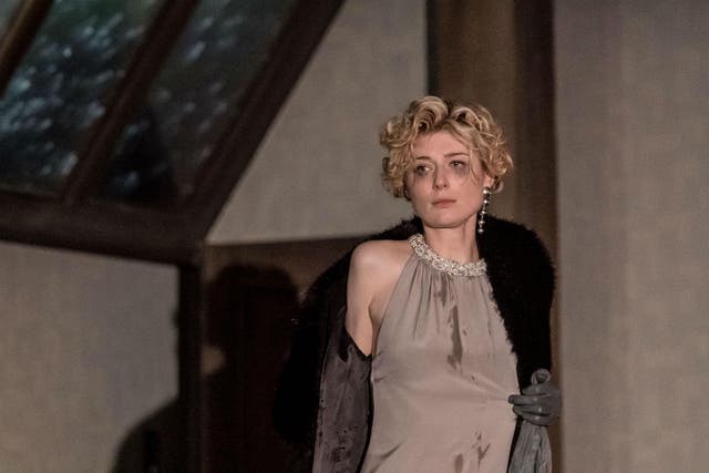 As cool as ice: Elizabeth Debicki plays Mona in David Hare’s new play