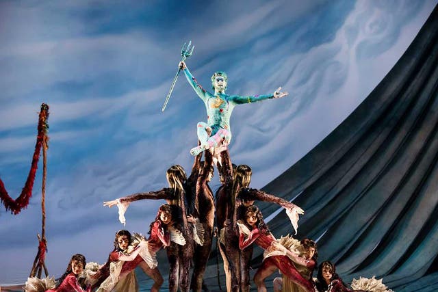 Joseph Caley as Ferdinand and Jenna Roberts as Miranda in the Birmingham Royal Ballet’s new production